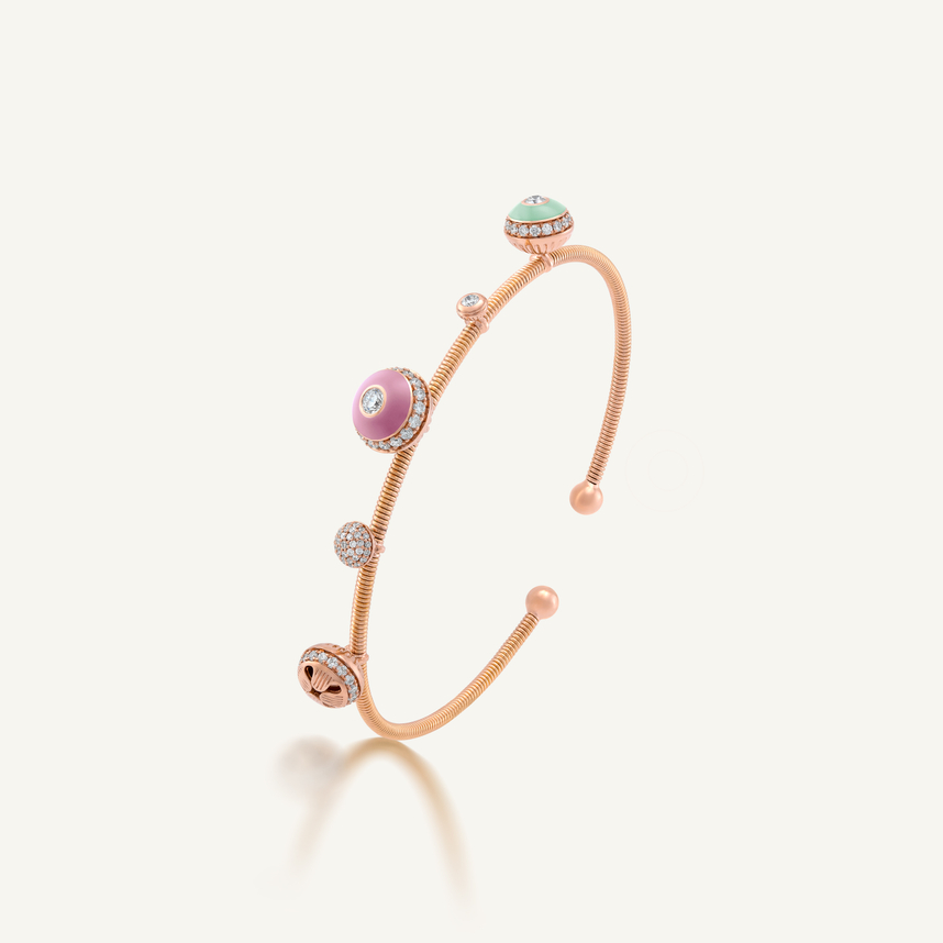 Poetry in Motion Sway Pink-Green Bangle