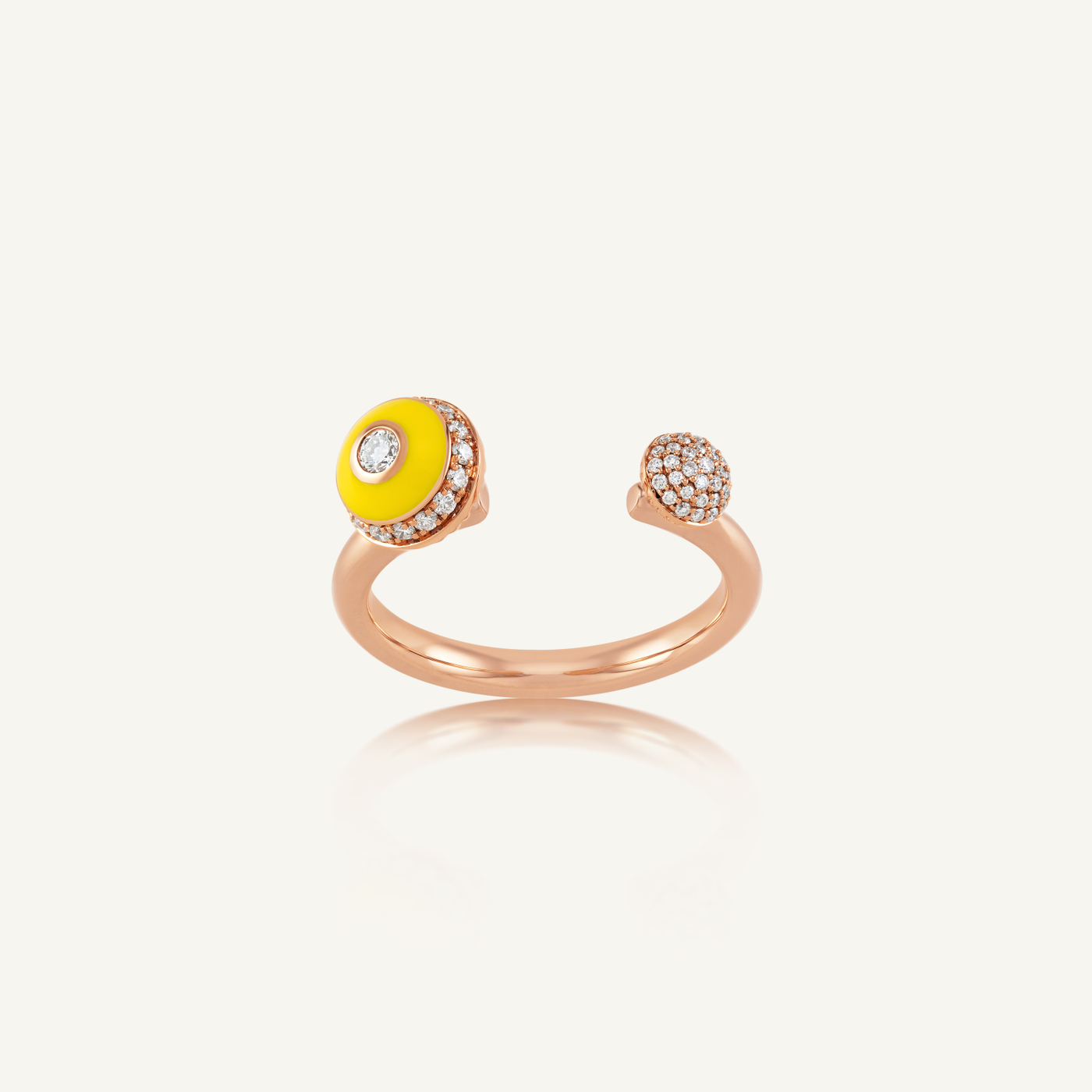 Poetry in Motion Yellow Open Stackable Ring