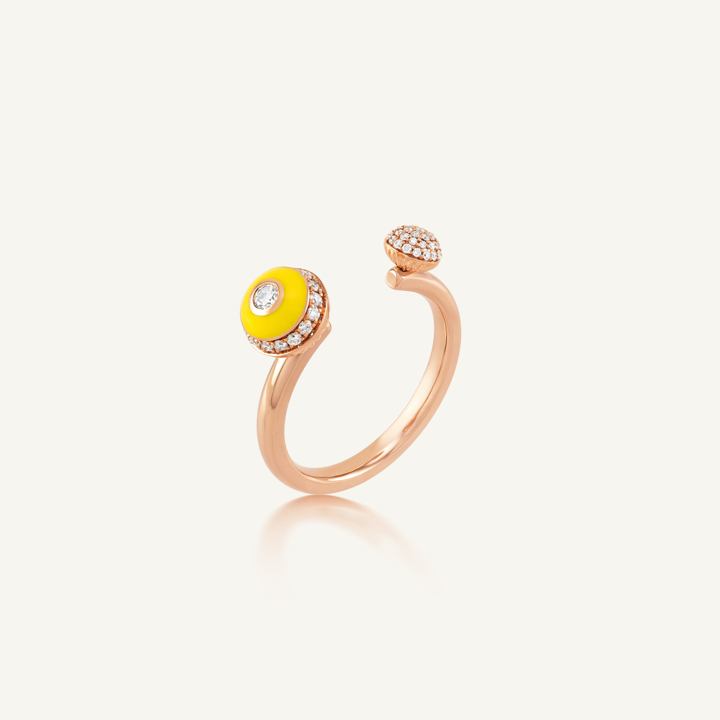 Poetry in Motion Yellow Open Stackable Ring