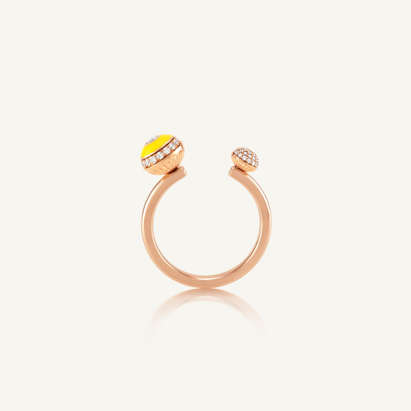 Poetry in Motion Yellow Open Stackable Ring