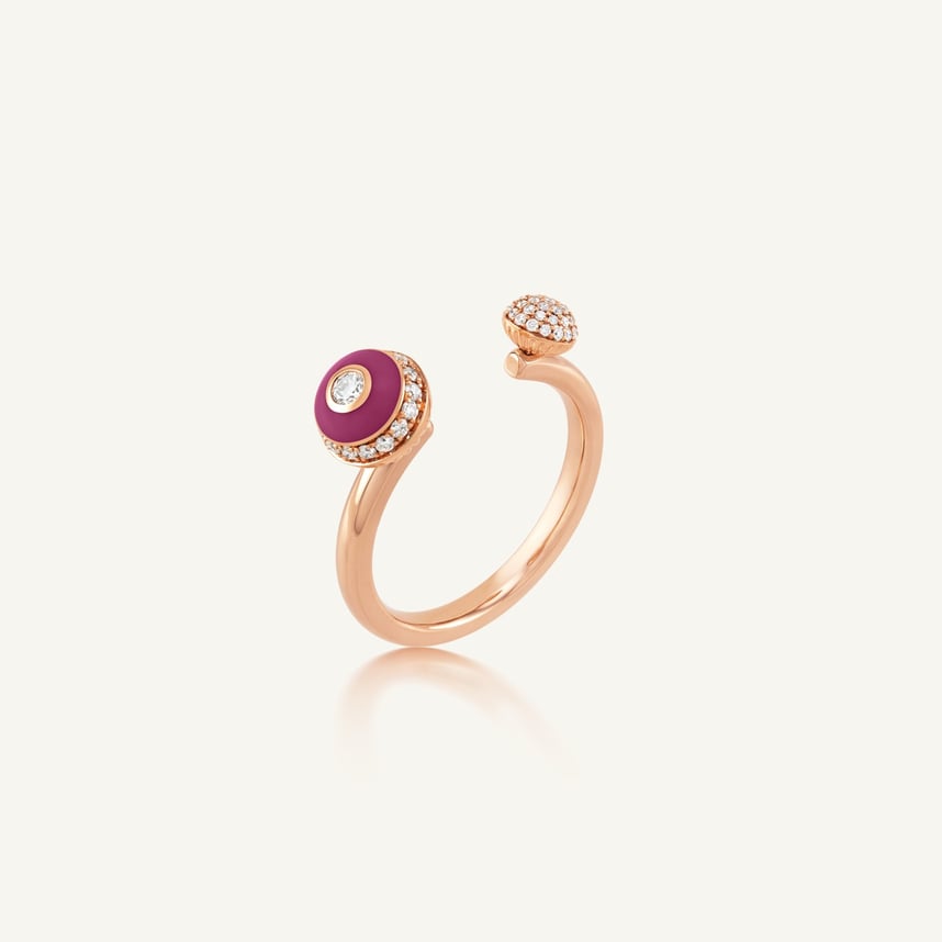 Poetry in Motion Purple Open Stackable Ring