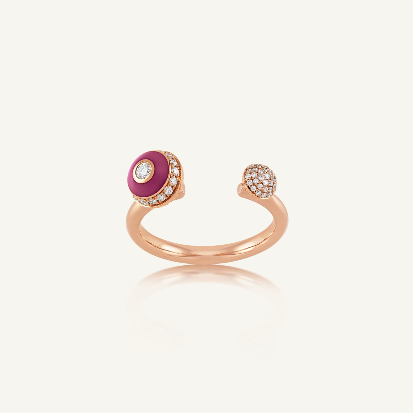 Poetry in Motion Purple Open Stackable Ring