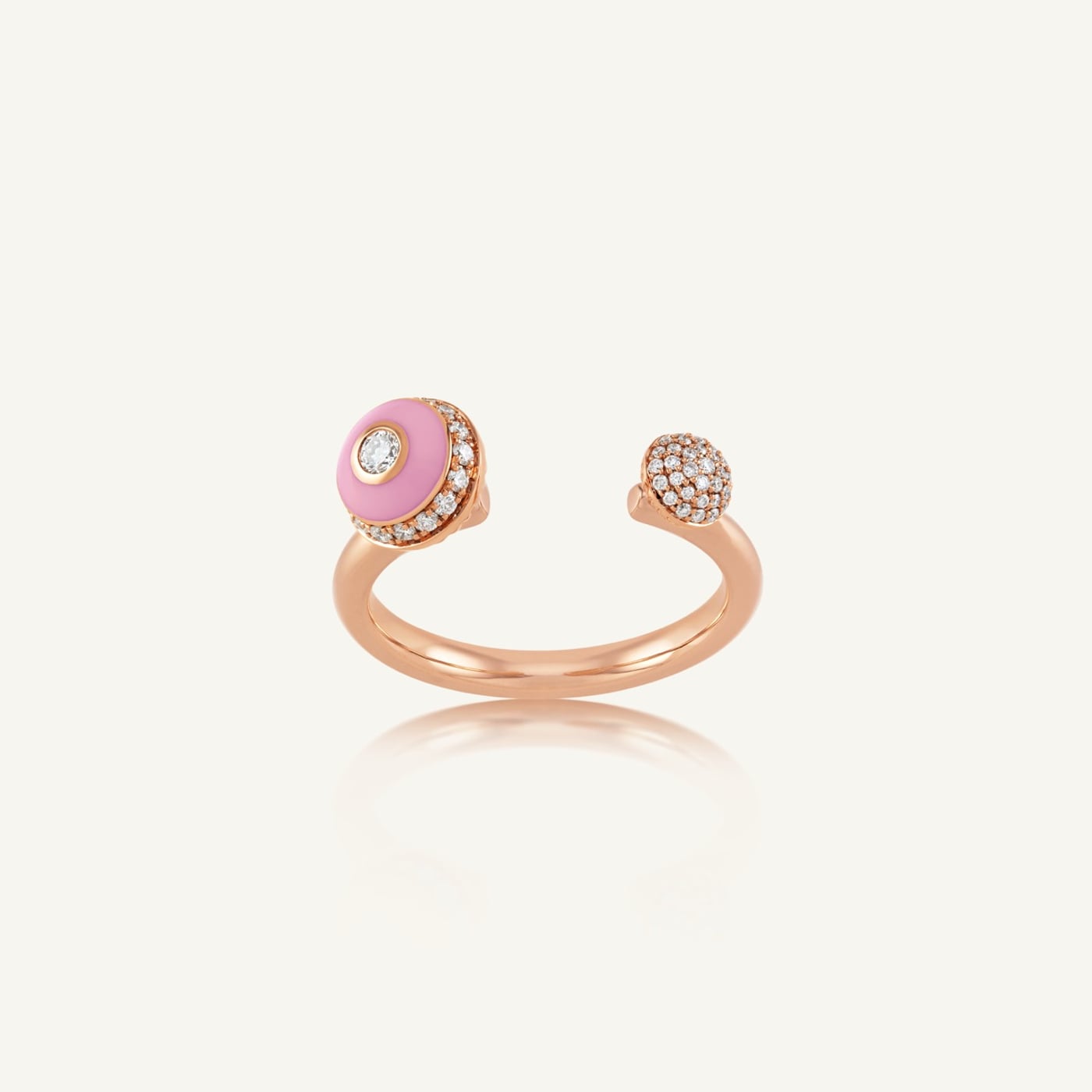 Poetry in Motion Pink Open Stackable Ring