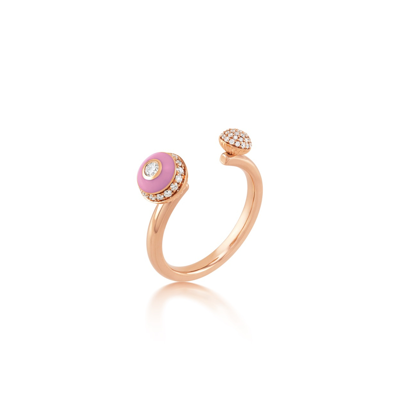 Poetry in Motion Pink Open Stackable Ring