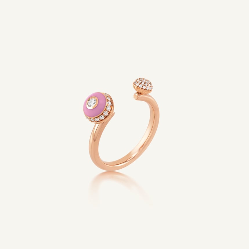 Poetry in Motion Pink Open Stackable Ring