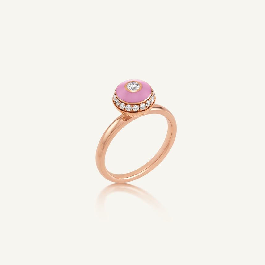 Poetry in Motion Pink Stackable Ring