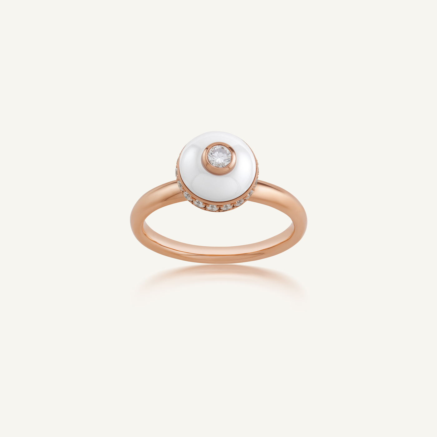 Poetry in Motion White Stackable Ring