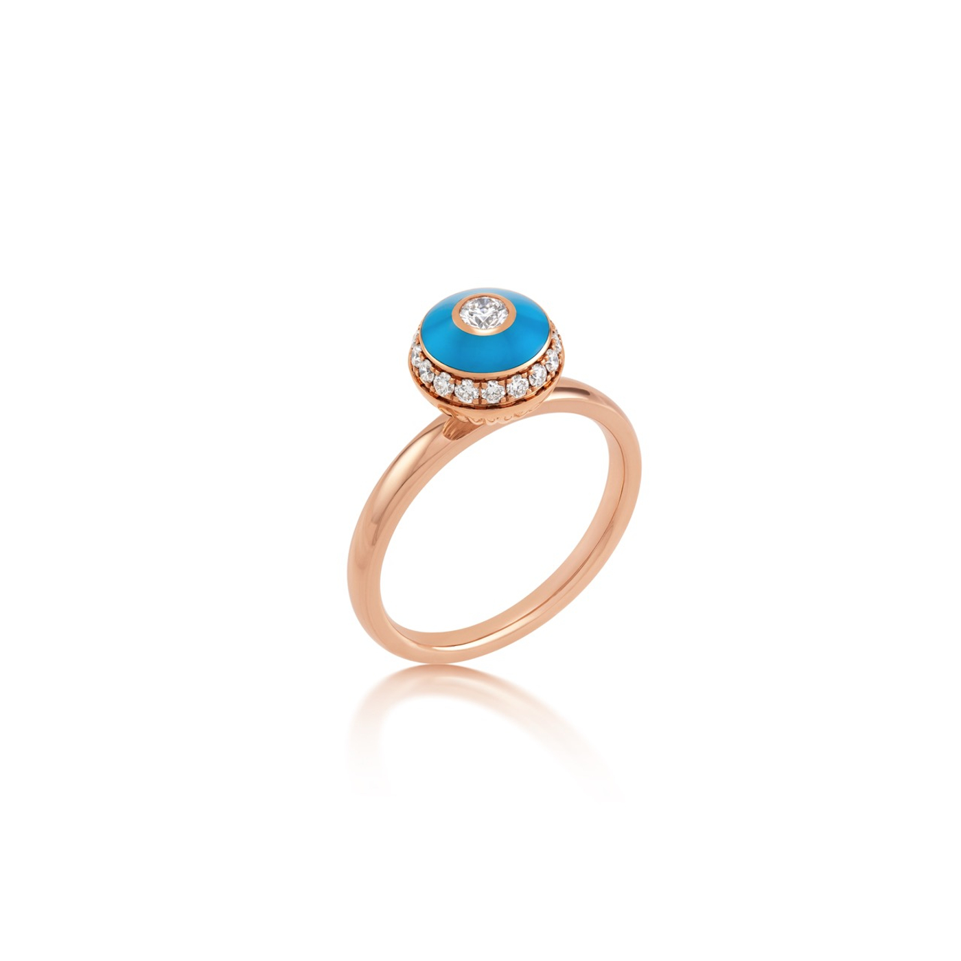 Poetry in Motion Blue Stackable Ring