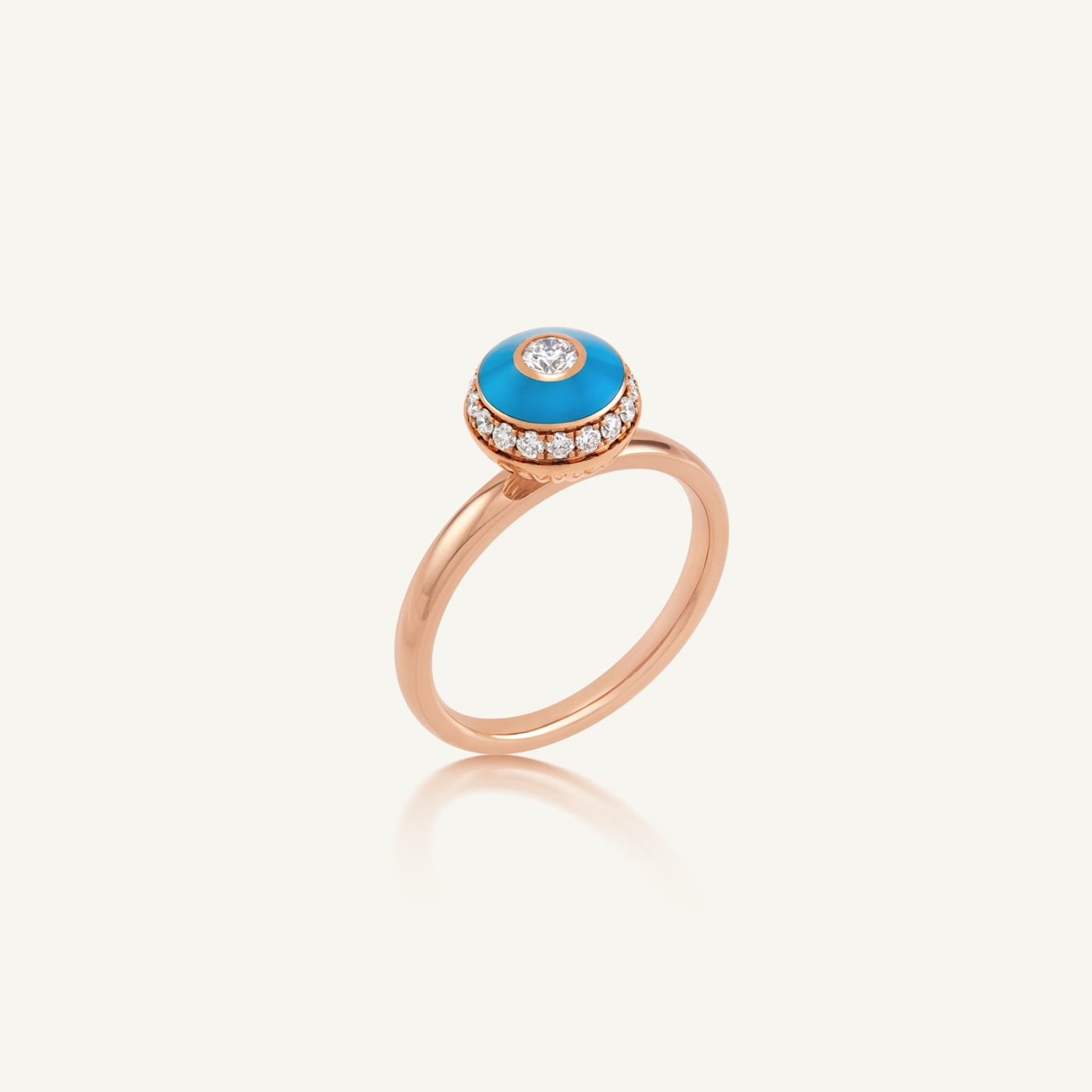 Poetry in Motion Blue Stackable Ring