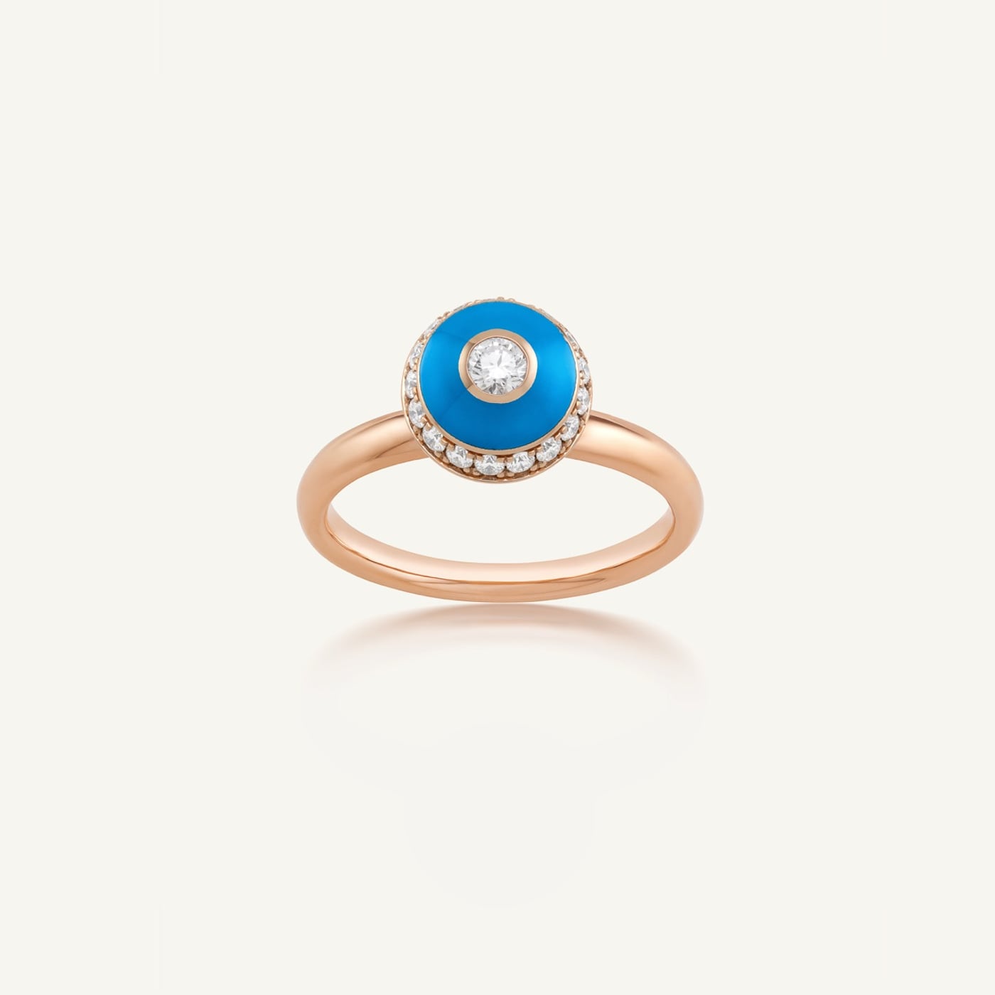 Poetry in Motion Blue Stackable Ring