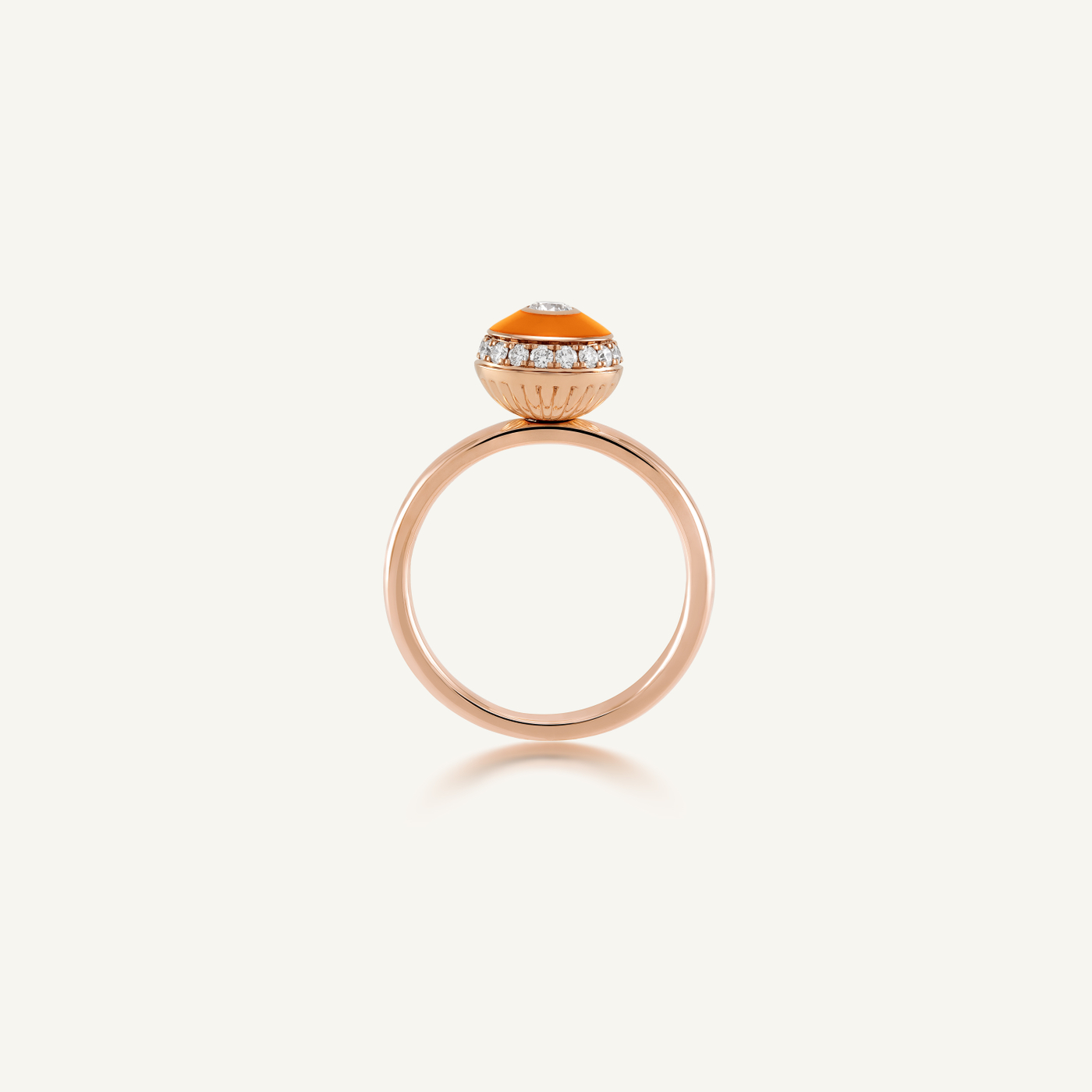 Poetry in Motion Orange Stackable Ring