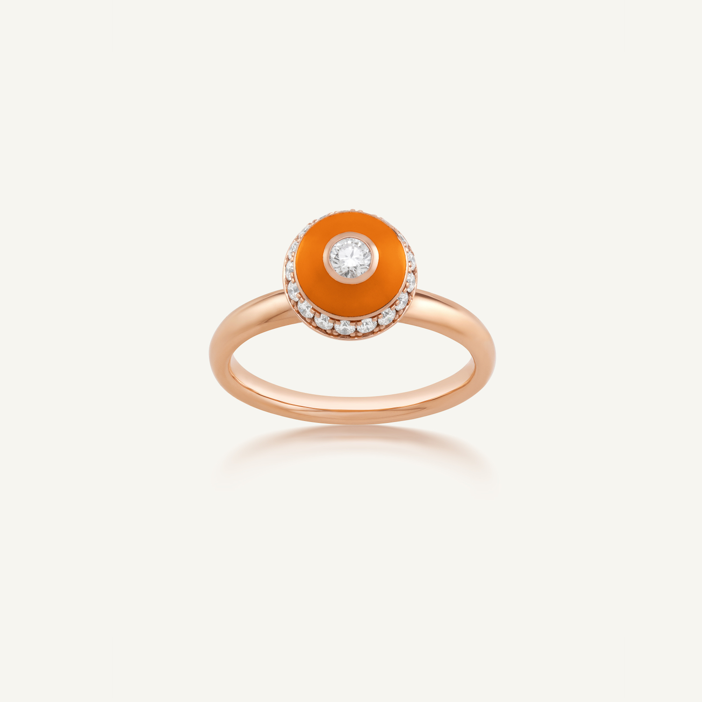 Poetry in Motion Orange Stackable Ring