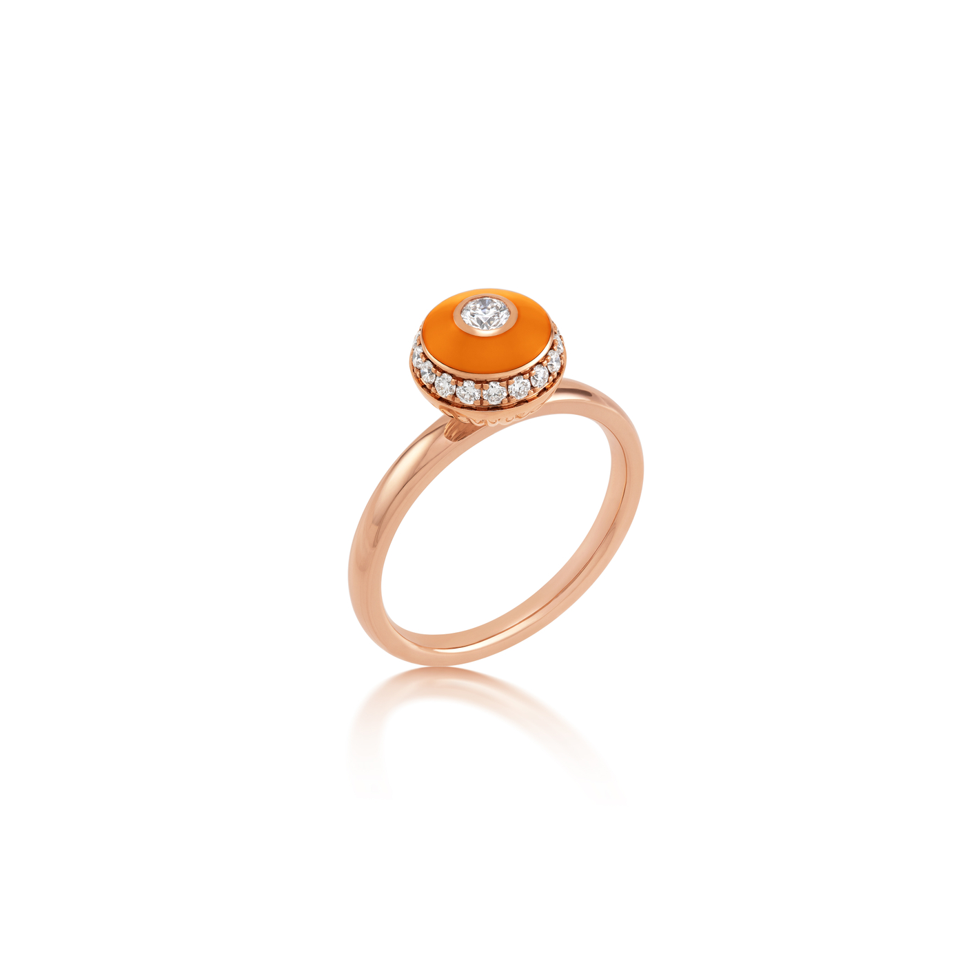 Poetry in Motion Orange Stackable Ring
