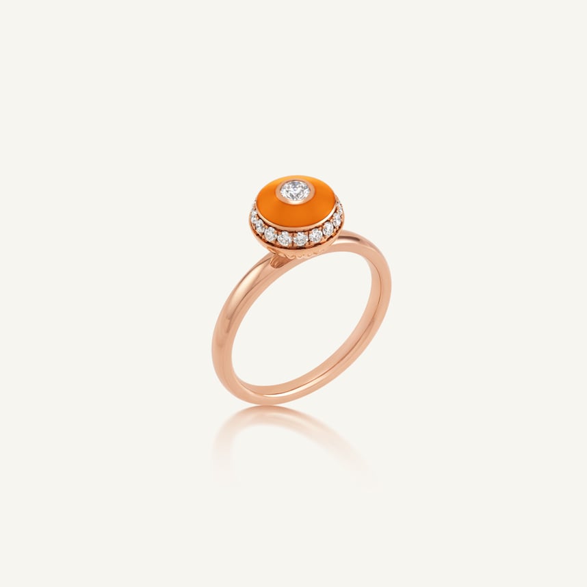Poetry in Motion Orange Stackable Ring