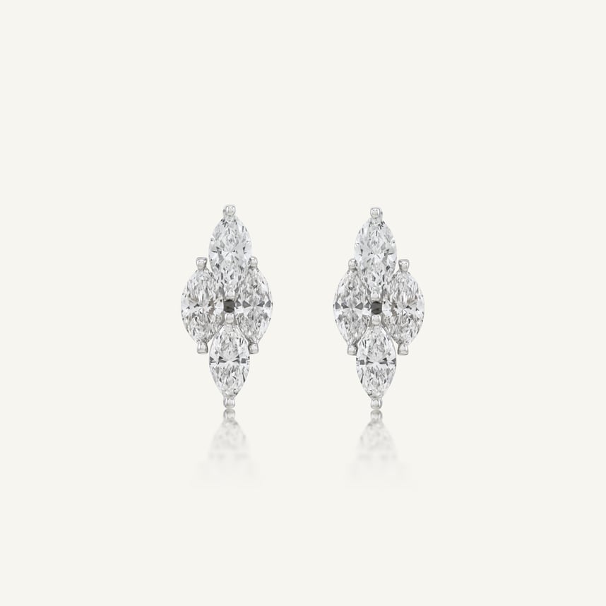 Entwine Blanche Motif Earstuds