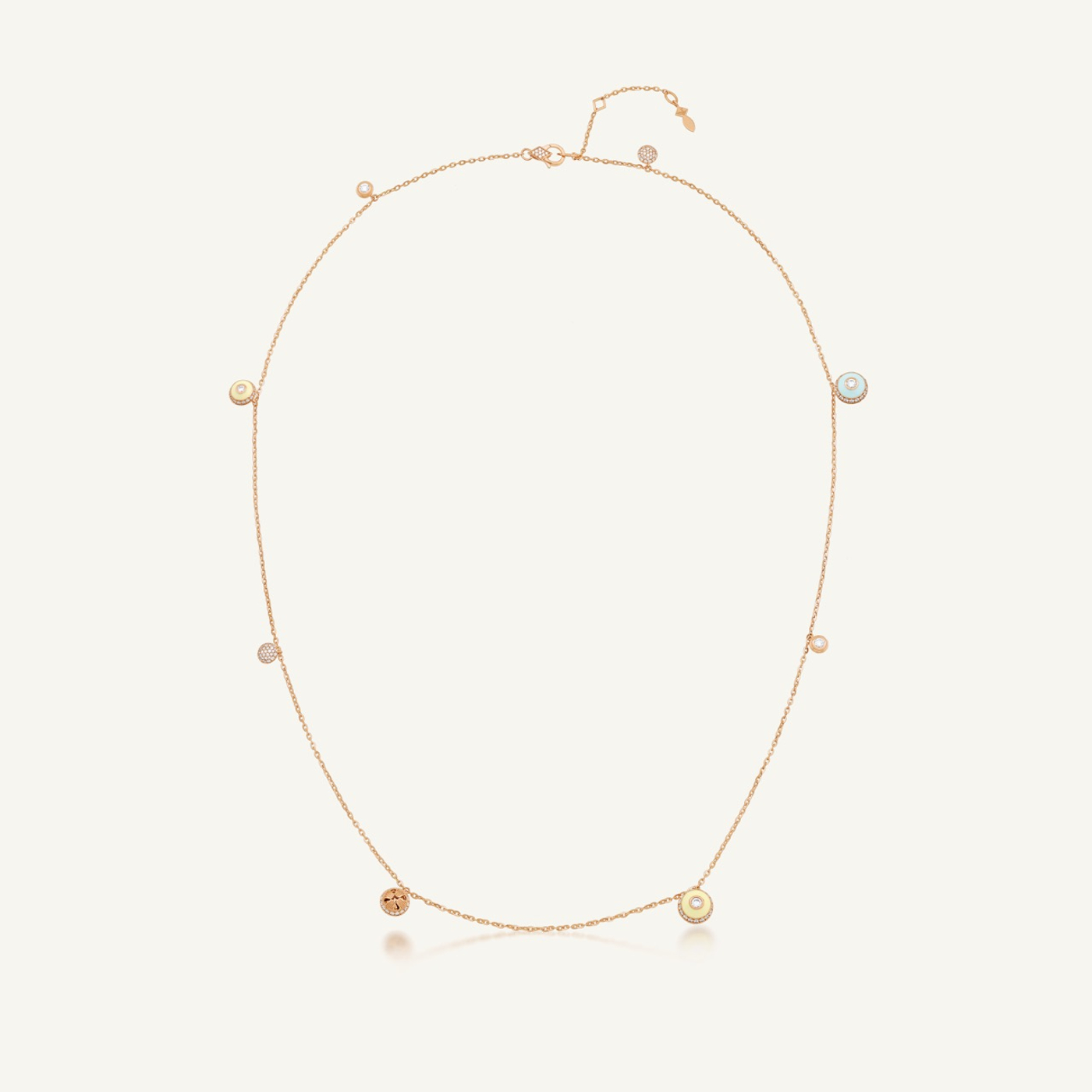 Poetry in Motion Stackable Yellow-Green Necklace