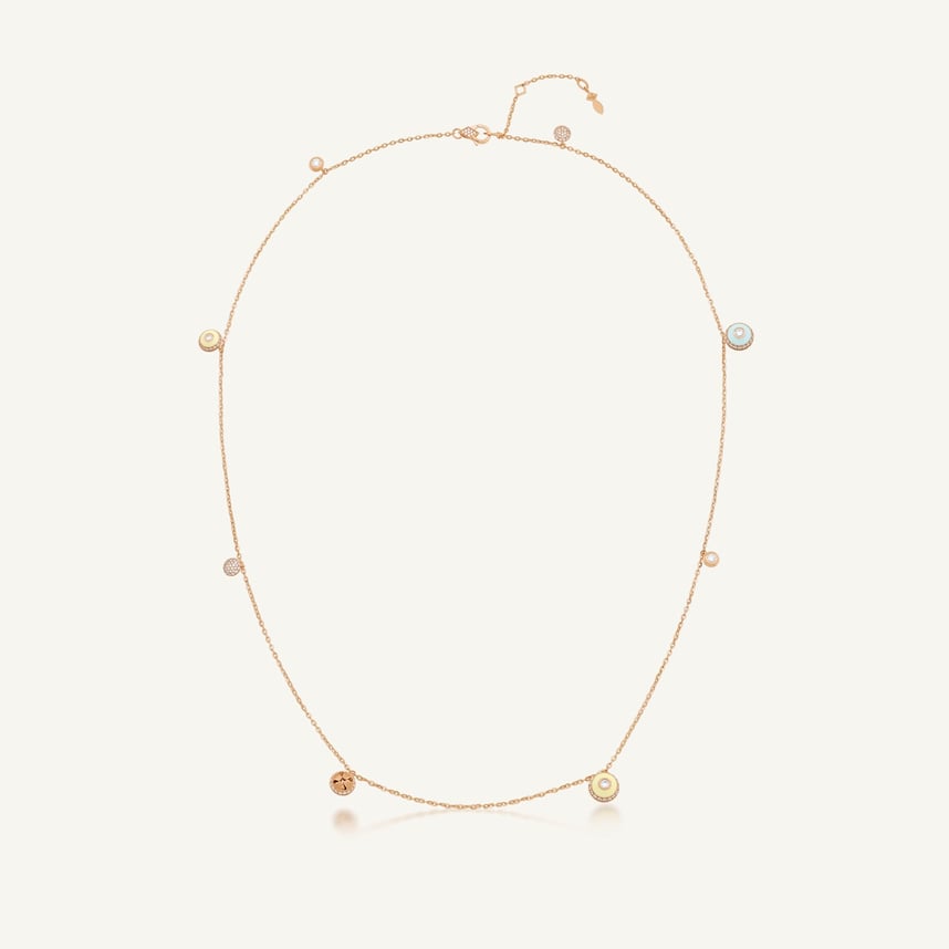 Poetry in Motion Stackable Yellow-Green Necklace