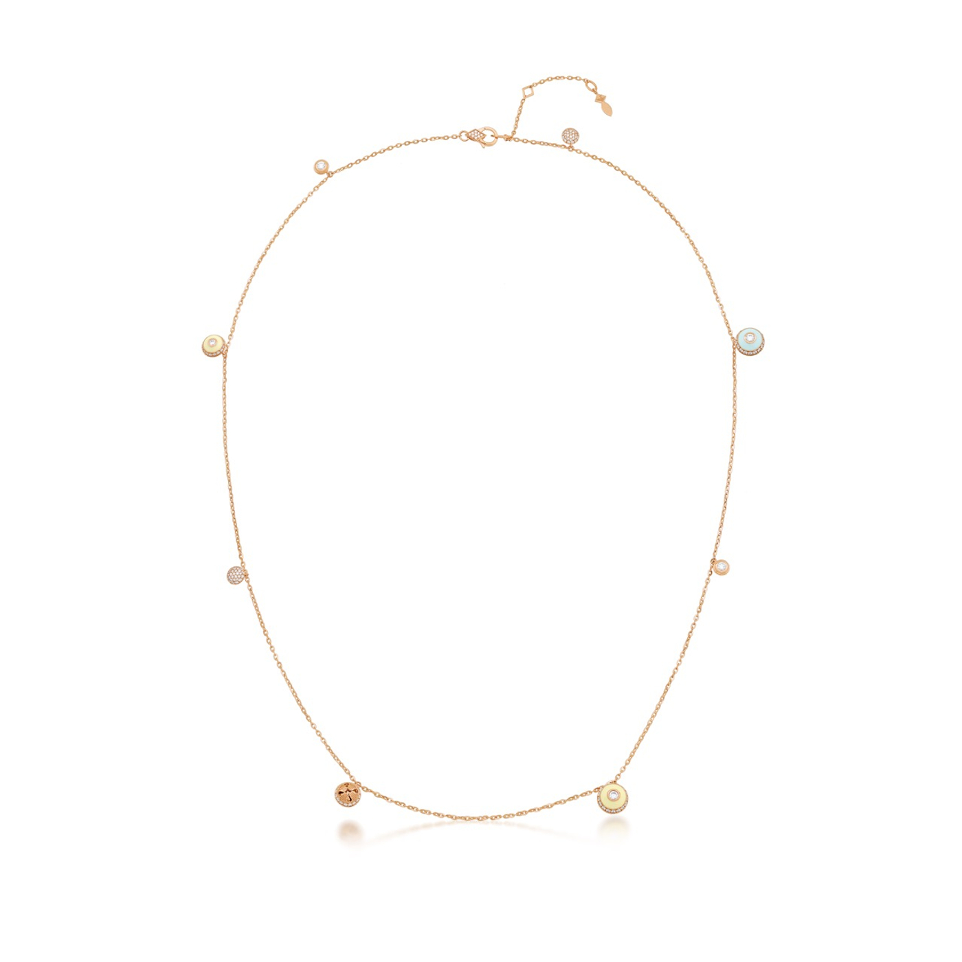 Poetry in Motion Stackable Yellow-Green Necklace