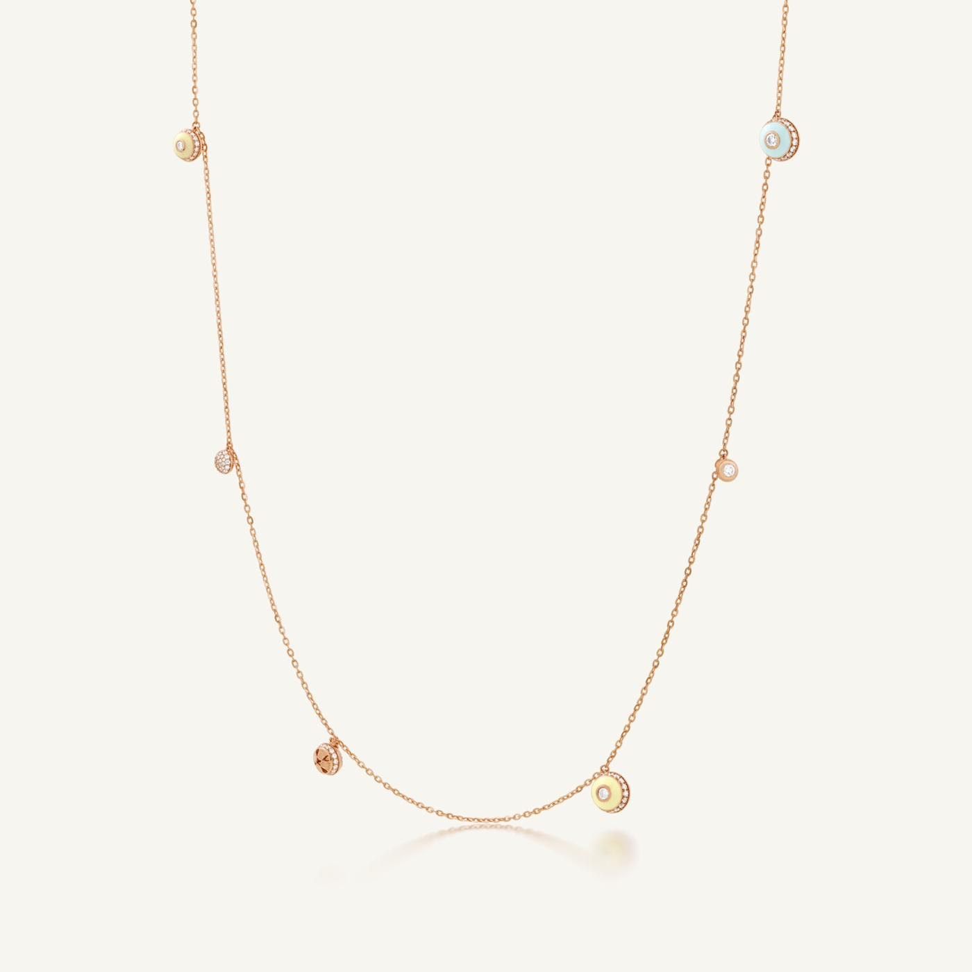 Poetry in Motion Stackable Yellow-Green Necklace