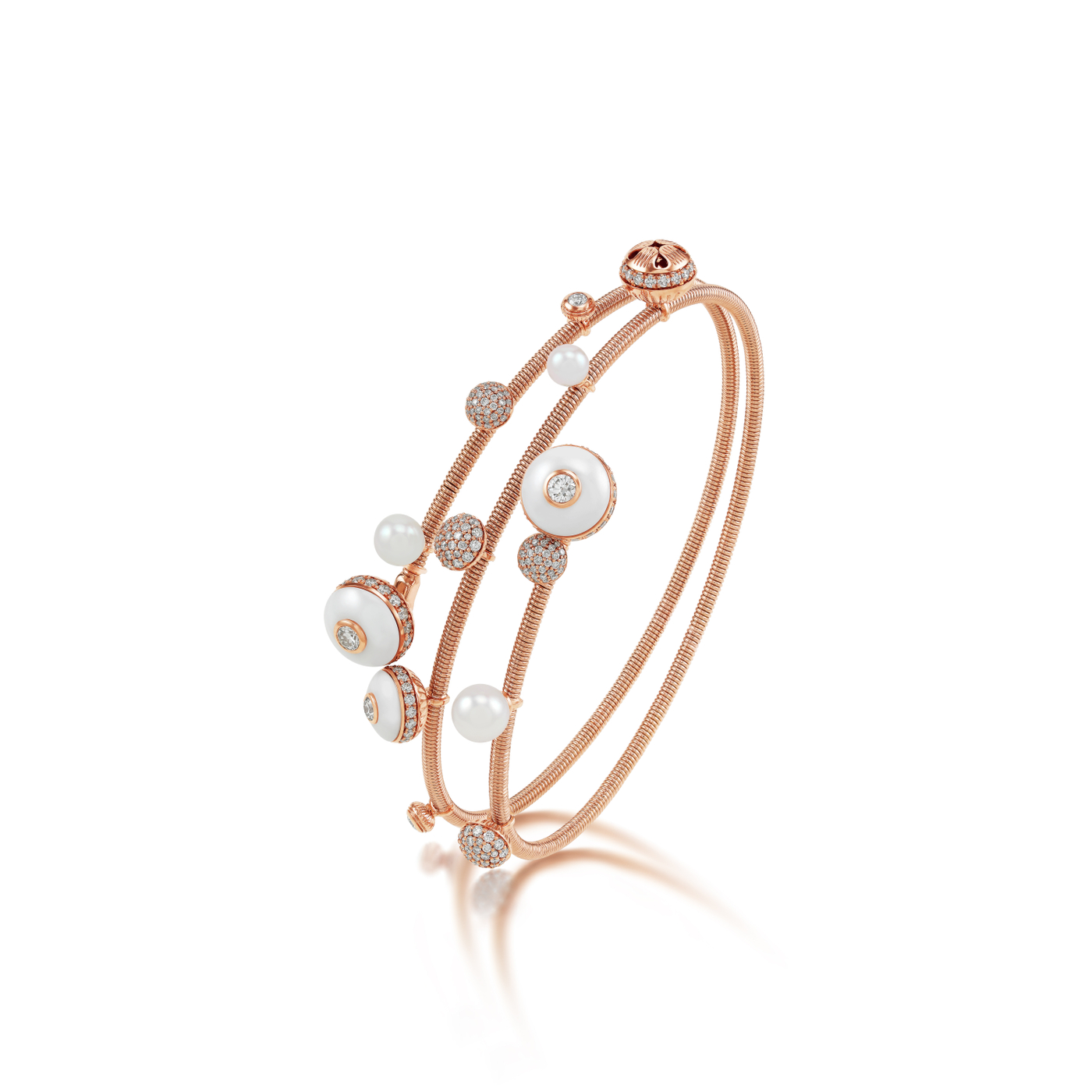 Poetry in Motion Cadence Blanche Wrap Bangle