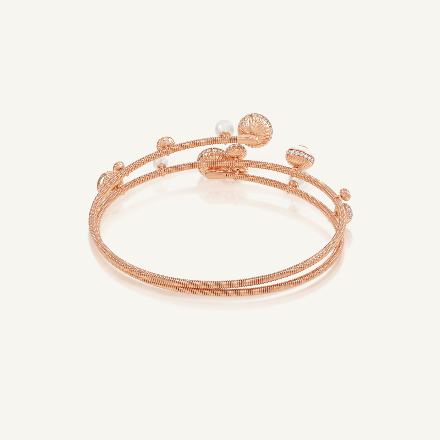 Poetry in Motion Cadence Blanche Wrap Bangle