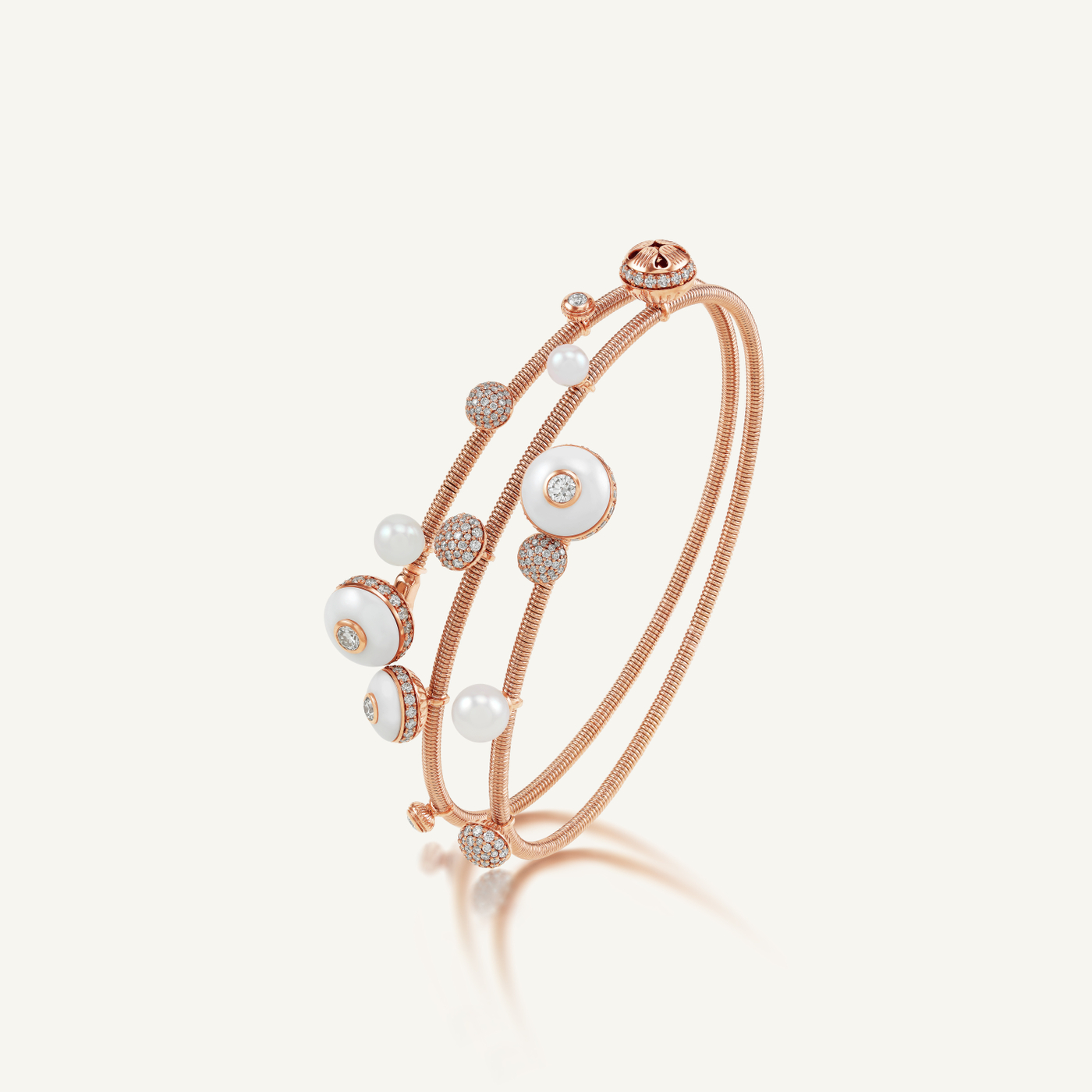 Poetry in Motion Cadence Blanche Wrap Bangle