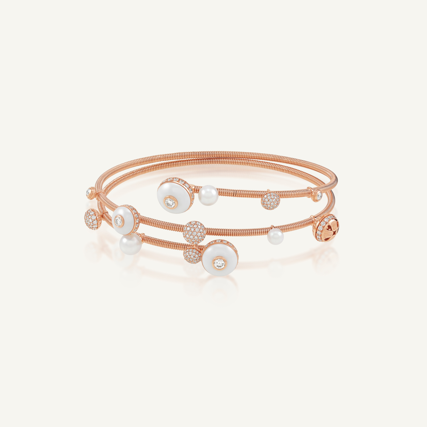 Poetry in Motion Cadence Blanche Wrap Bangle