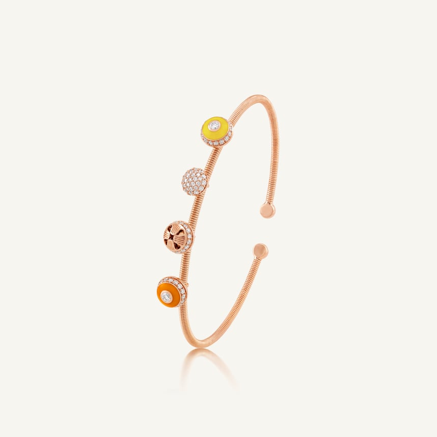 Poetry in Motion Yellow-Orange Stackable Series Bangle