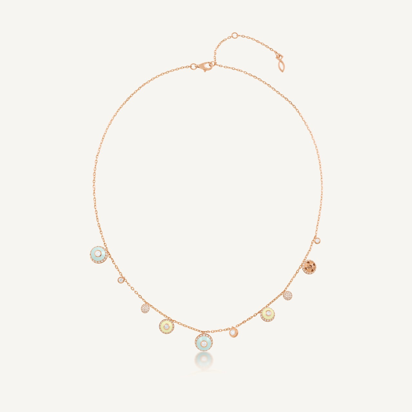 Poetry in Motion Sway Yellow-Green Necklace