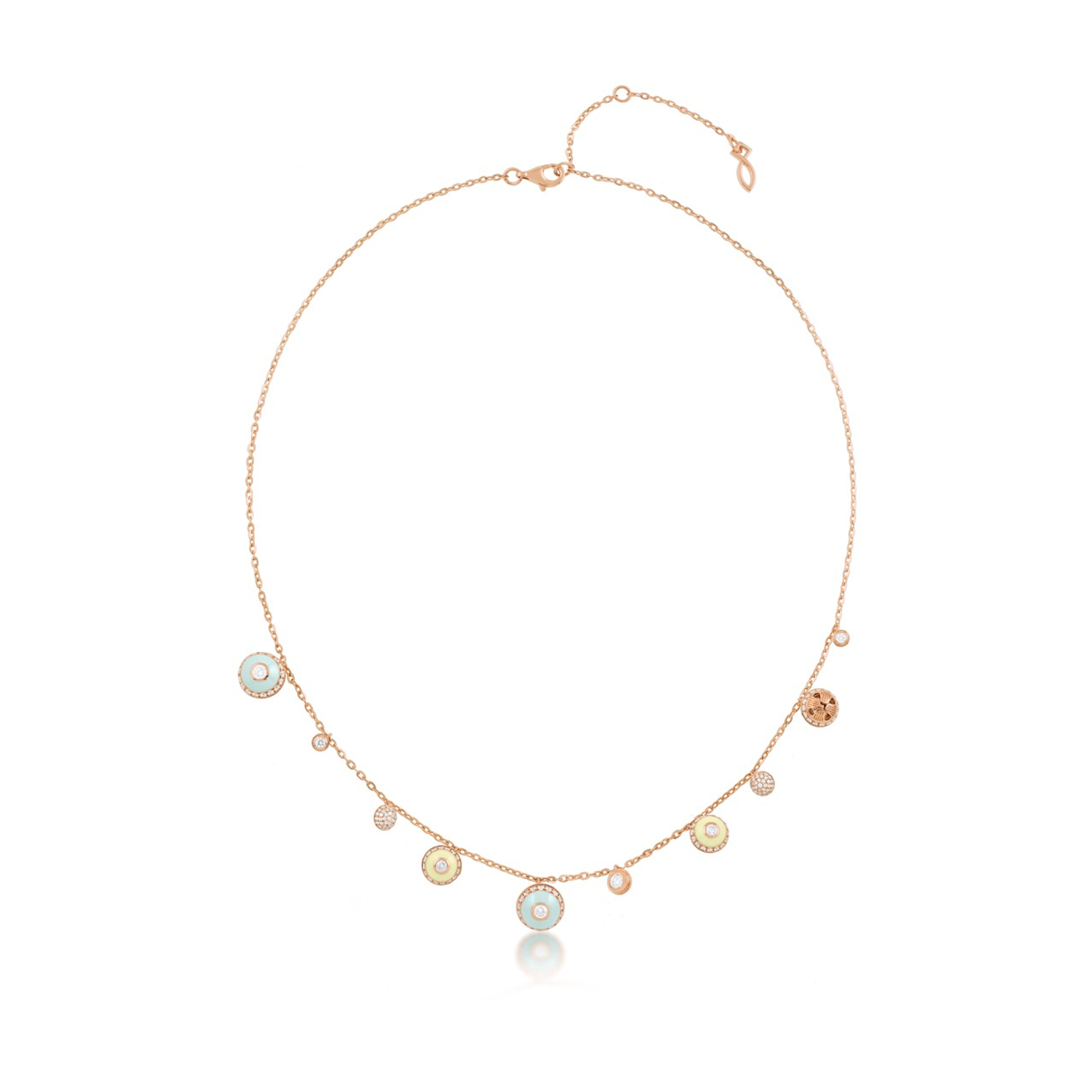 Poetry in Motion Sway Yellow-Green Necklace