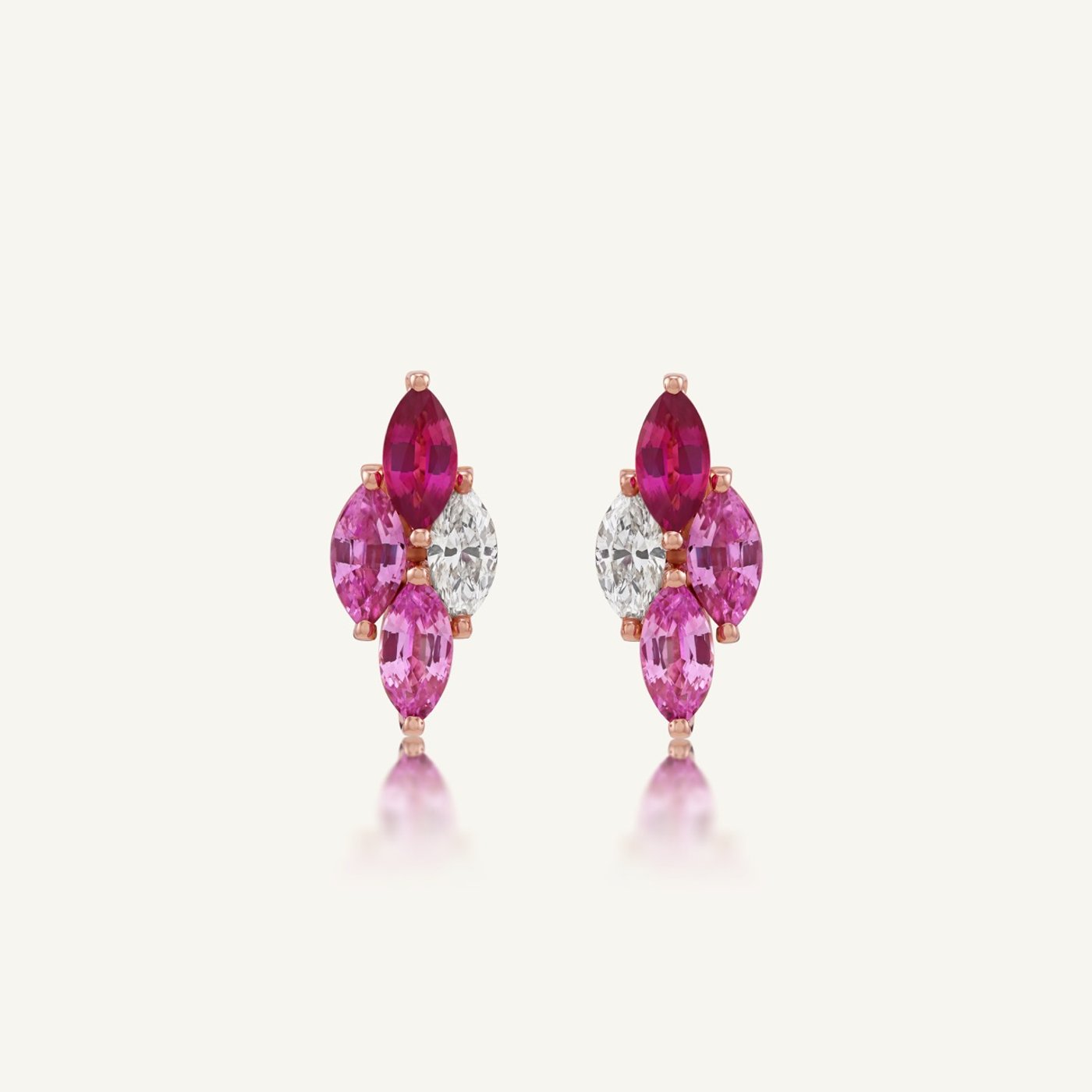 Entwine Blush Motif Earstuds