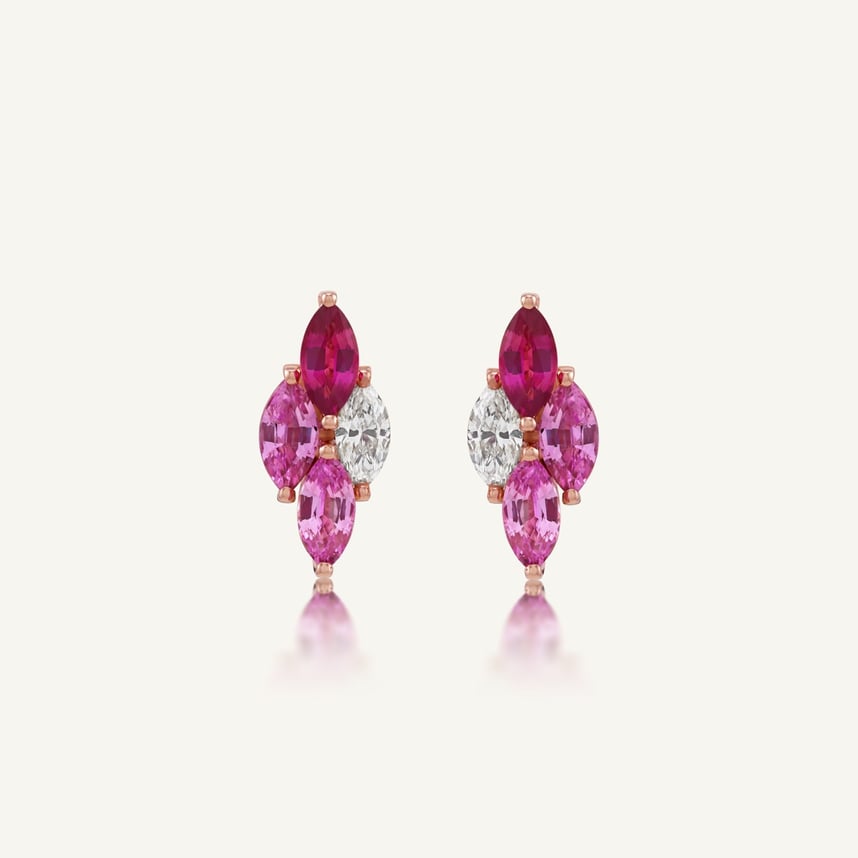 Entwine Blush Motif Earstuds