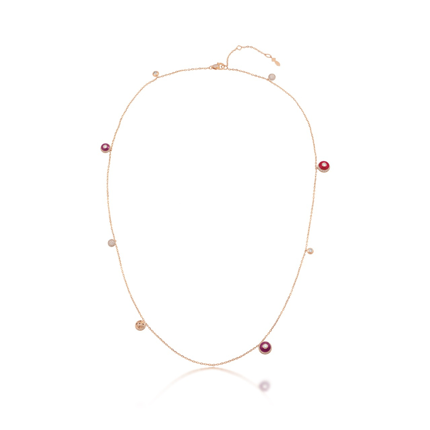 Poetry in Motion Stackable Purple-Red Necklace