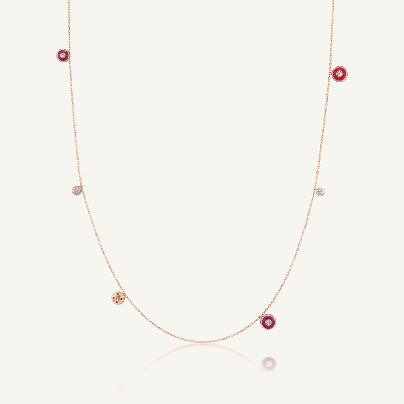 Poetry in Motion Stackable Purple-Red Necklace