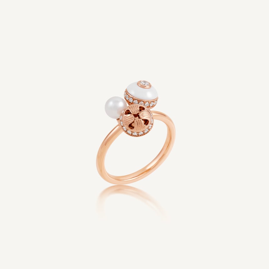 Poetry in Motion Blanche Cluster Stackable Ring