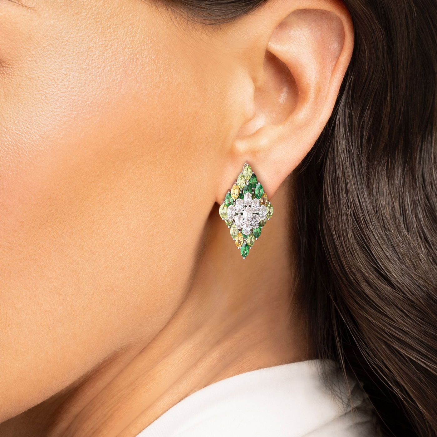 Entwine Green Earrings