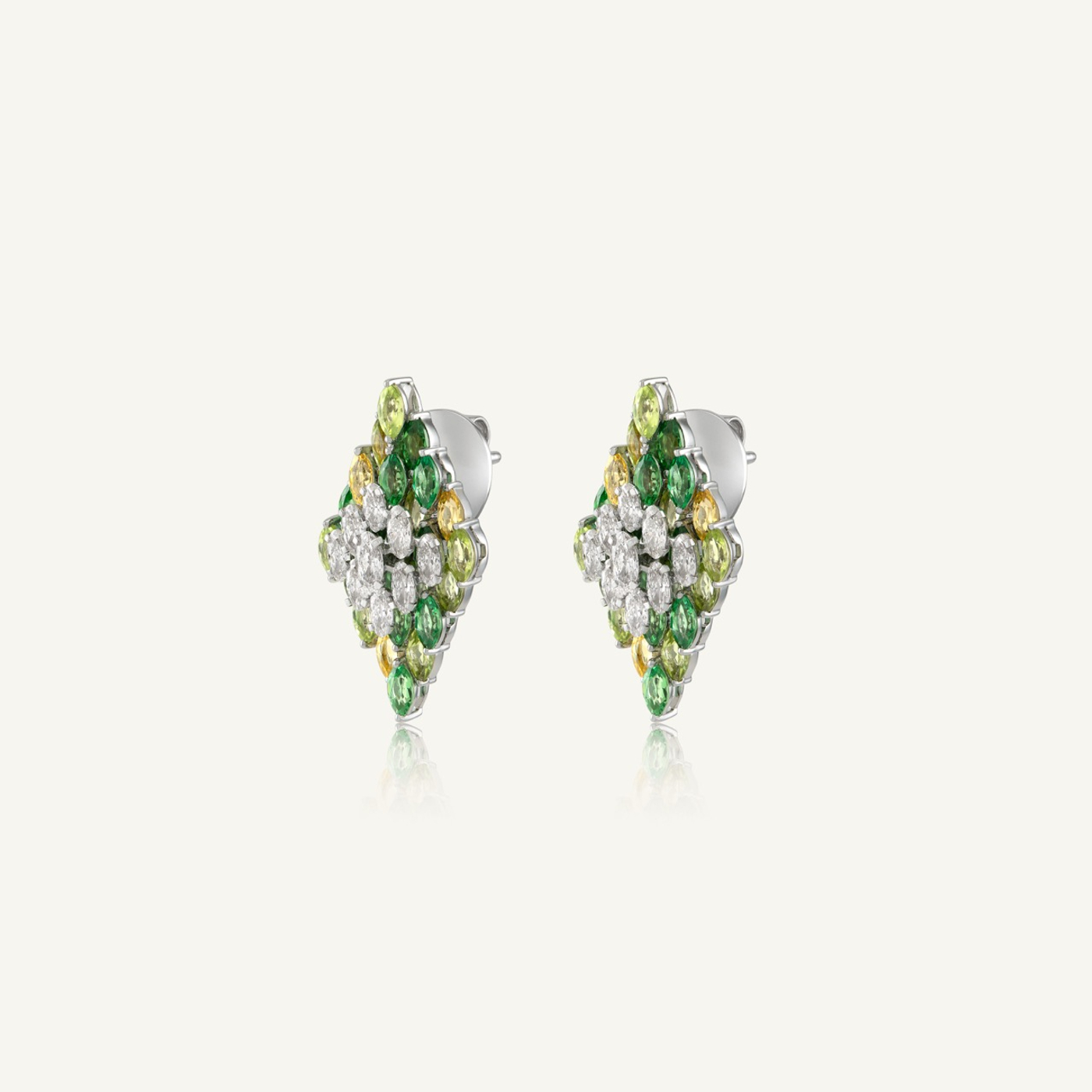 Entwine Green Earrings
