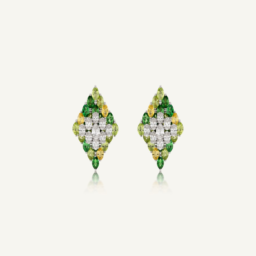 Entwine Green Earrings