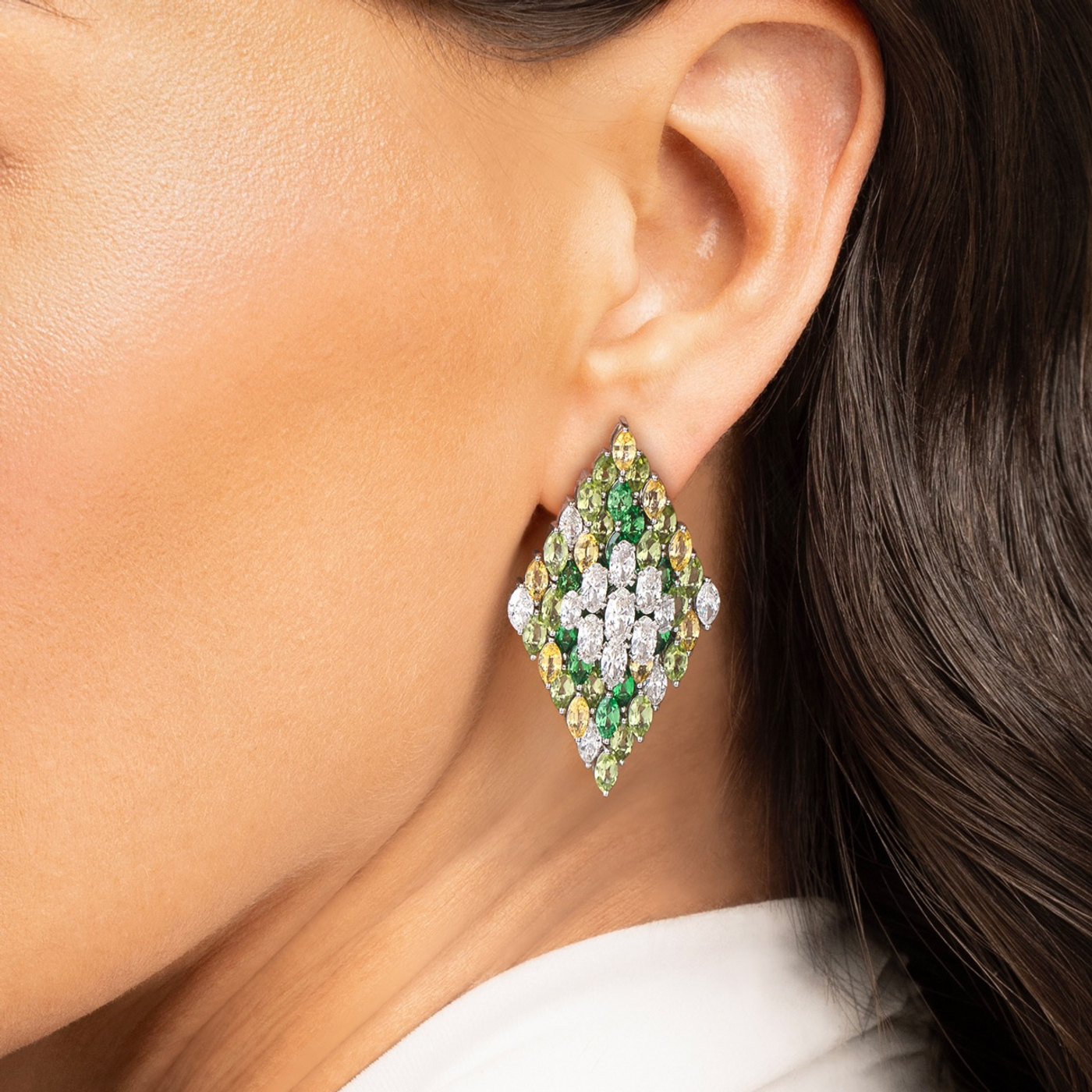 Entwine Signature Green Earrings