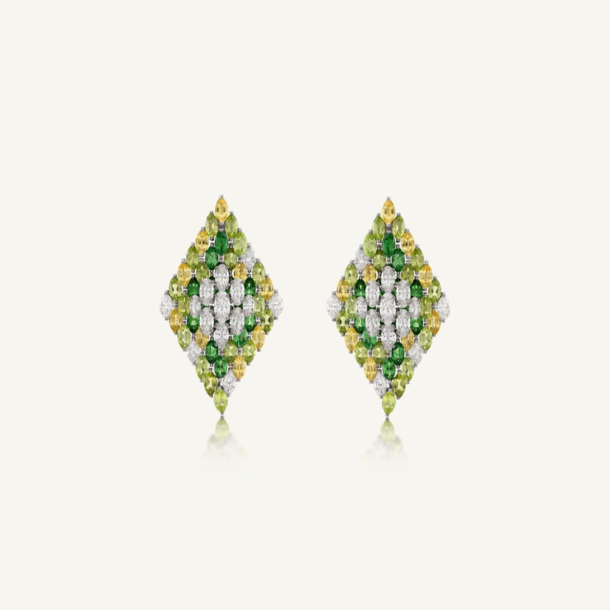 Entwine Signature Green Earrings