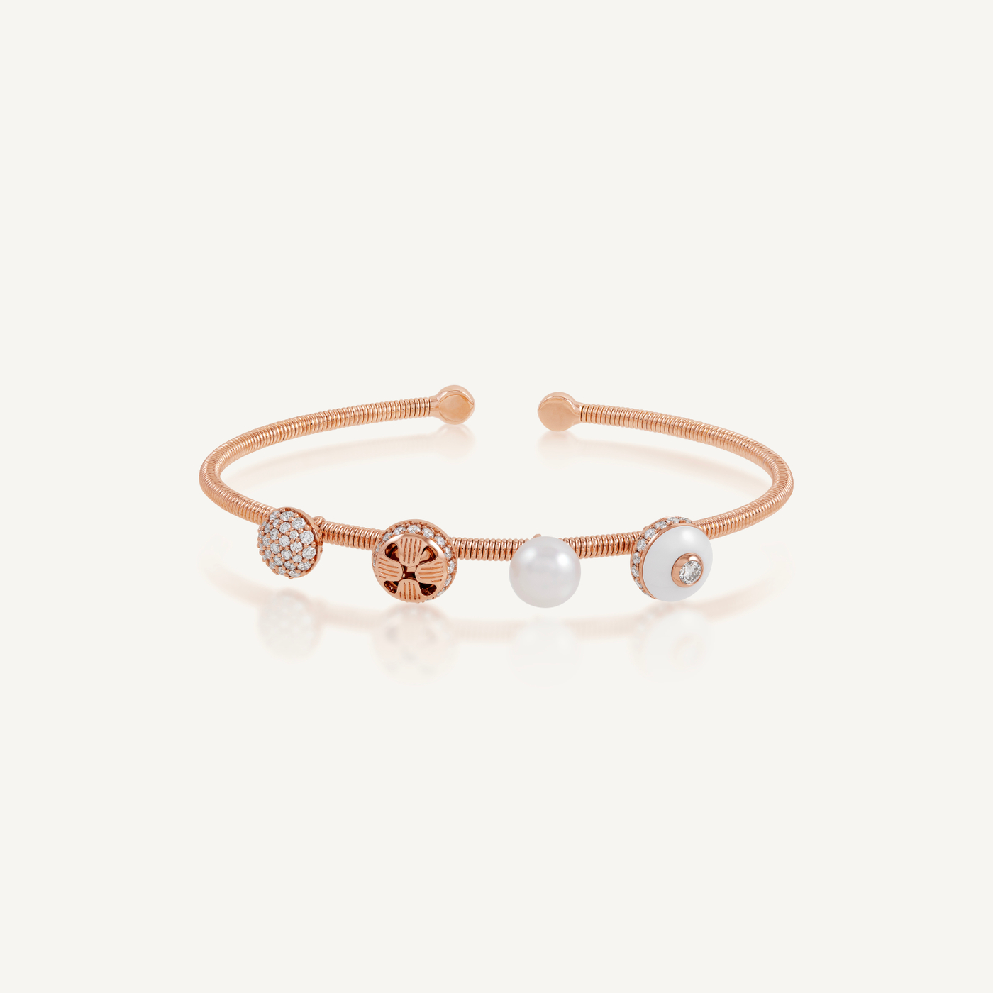 Poetry in Motion Blanche Stackable Series Bangle