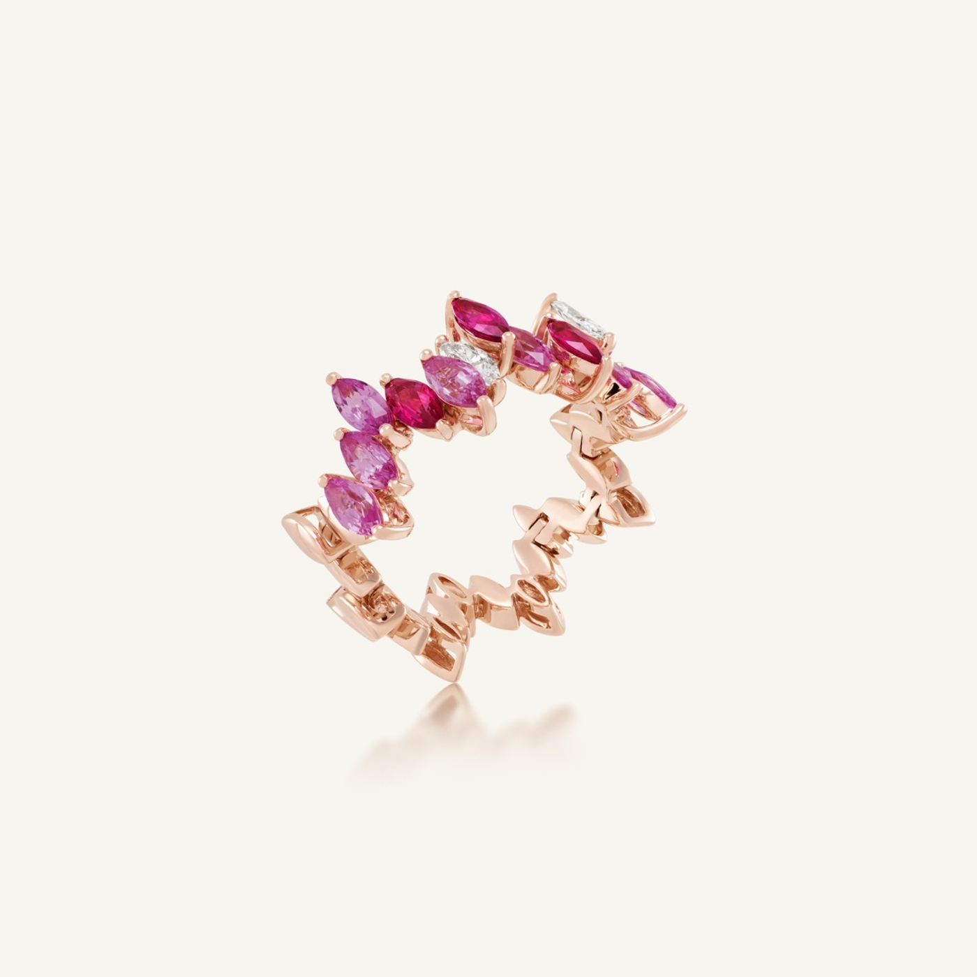 Entwine Blush Motif Ring