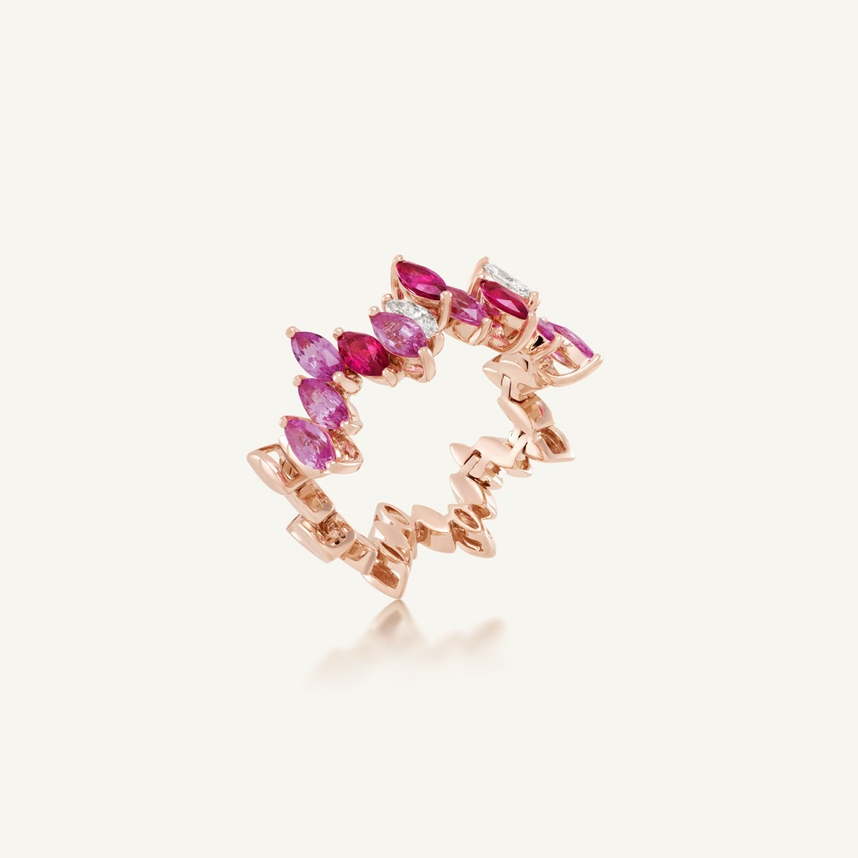 Entwine Blush Motif Ring
