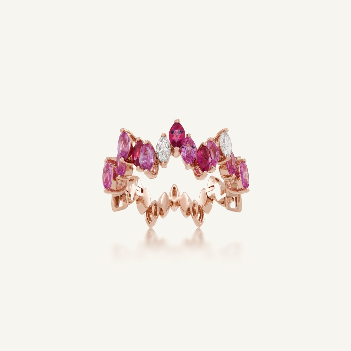 Entwine Blush Motif Ring