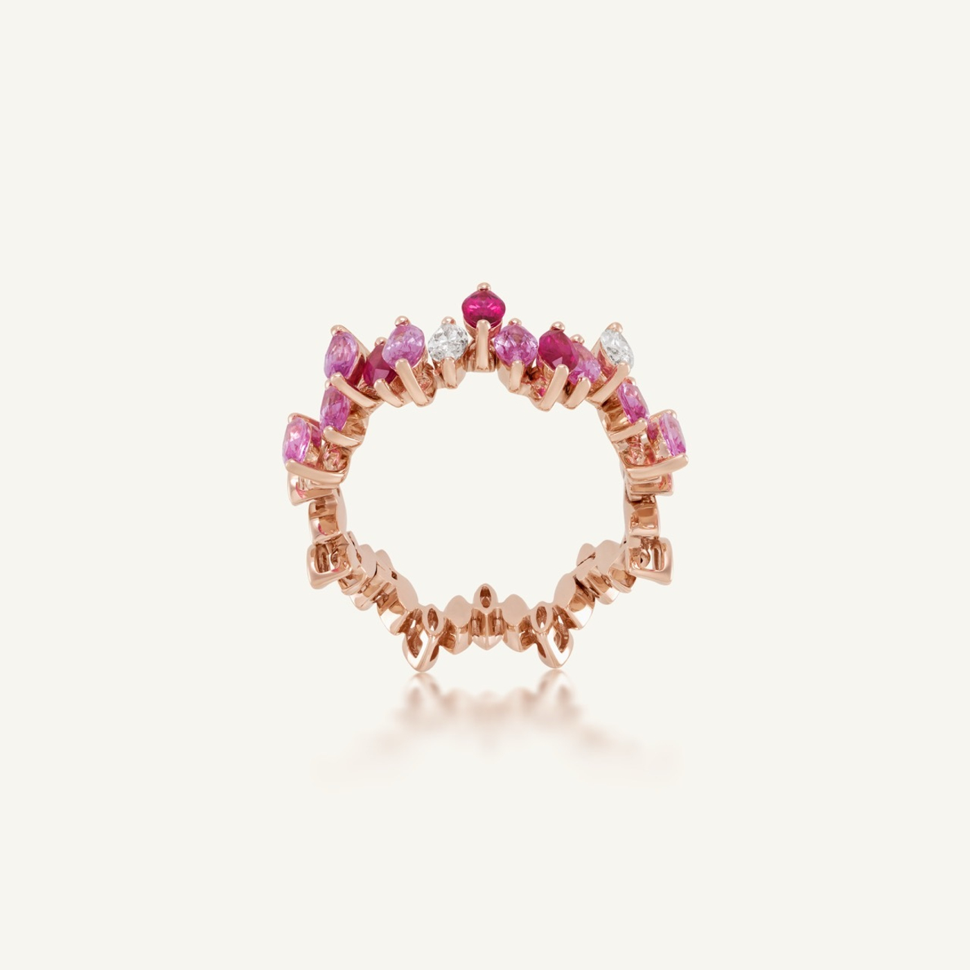 Entwine Blush Motif Ring