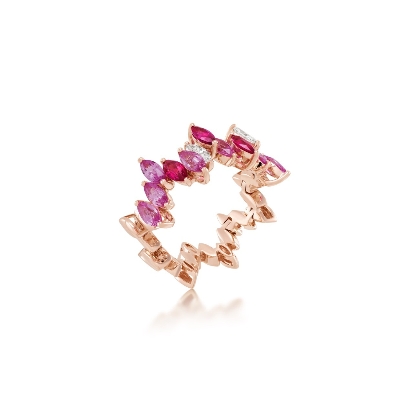 Entwine Blush Motif Ring