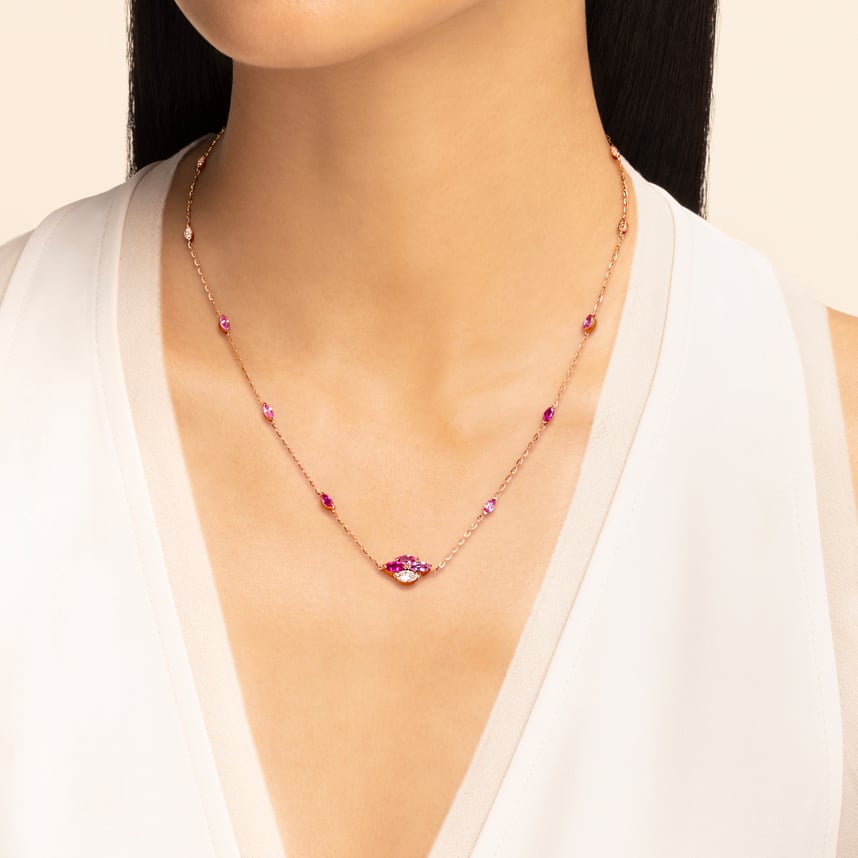 Entwine Blush Stackable Medium Necklace