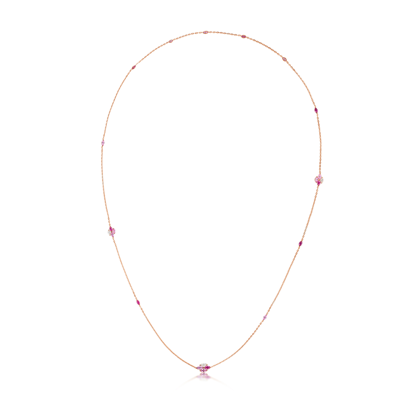 Entwine Blush Stackable Long Necklace