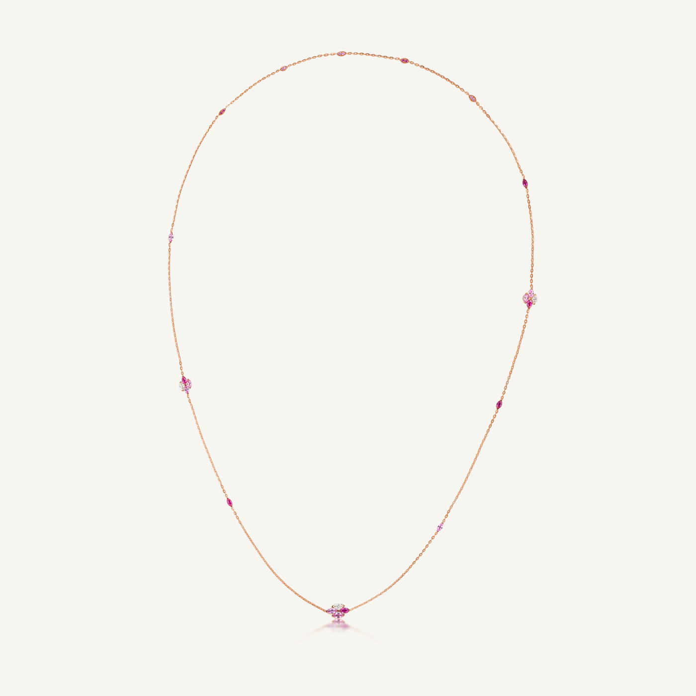 Entwine Blush Stackable Long Necklace