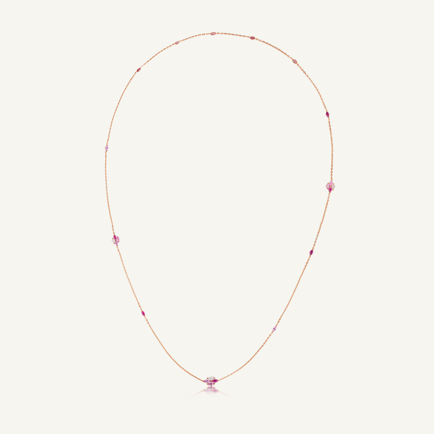 Entwine Blush Stackable Long Necklace